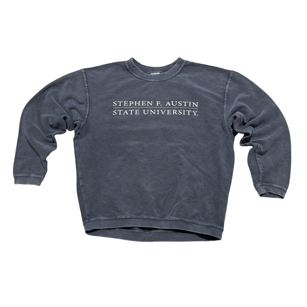 chicka-d Women's STEPHEN F AUSTIN STATE UNIVERSITY Sweatshirt Navy Sz SM 23 x 25